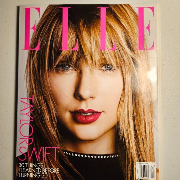 ELLE Magazine TAYLOR SWIFT Cover 30 Things Learned Before Turning 30. April 2019 - Picture 1 of 5